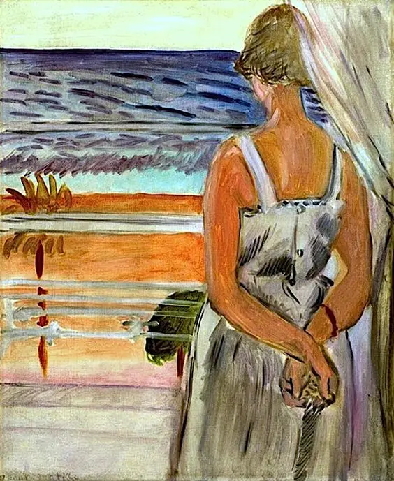 Henri Matisse Beside The Window Hand‑Painted Oil Painting, Fauvist Art Canvas Handmade Reproduction Wall Decor For Bedroom