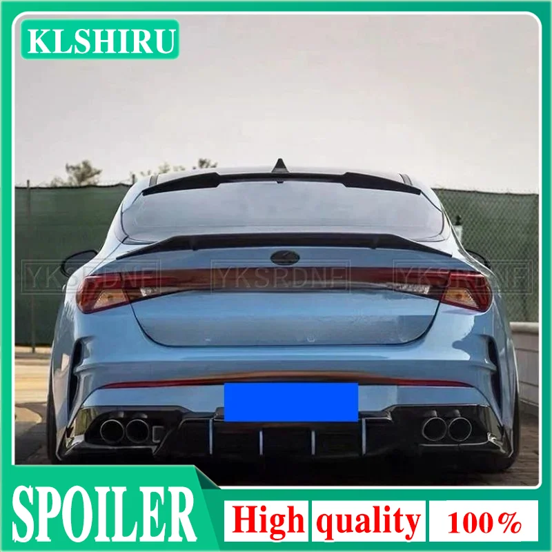 For Kia Optima K5 GT 2020 2021 2022 2023 K5 DL3 Spoiler ABS Gloosy Black/ Carbon Fiber Look Rear Trunk Lip Spoiler Wing