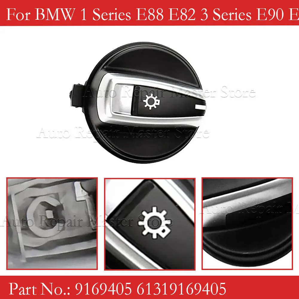 Front Headlight Switch Rotation Button 9169405 61319169405 For BMW 3-SERIES E90 E91 LCI X1 E84 E88 E82