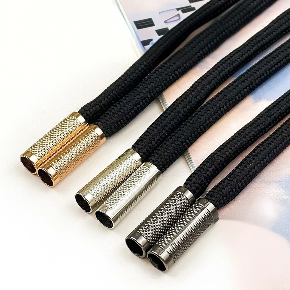 1/5/10Pcs 135cm 6mm Black Round Braided Cord Hoodie Drawstring Sweatpants Waist Cord DIY Garment Sewing Supplies