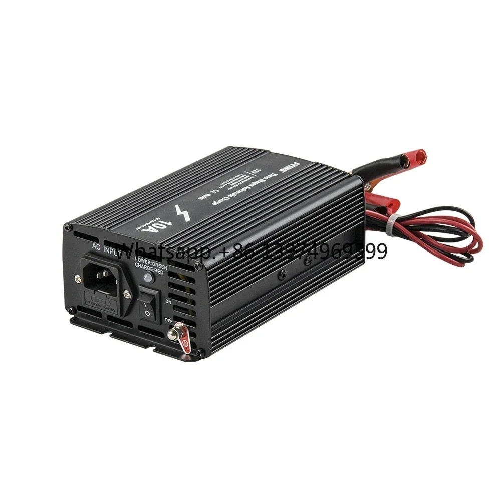 Automatic 3-Stage 10A Car Battery Charger 120W Electric with OTP and OVP Protection