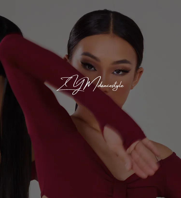 Conjunto de baile latino, ropa para niñas, falda corta de manga larga, vestido de competición de actuación de Chacha samba, vestido negro burdeos para niños