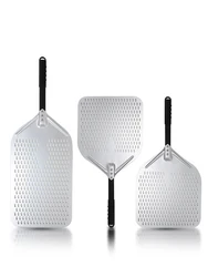 10 12 13 14 Inch Big Pizza Perforated Shovel Paddle Short/Long Handle for Oven Turning Peel Kitchen Utensils Pizza Baking Tools