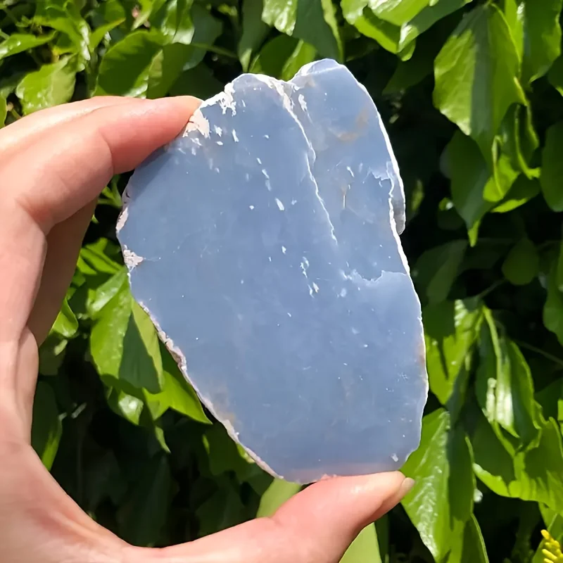 1 pieza de Angelita en bruto, cristal artificial, piedra en bruto, joyería, brillo, regalo de cumpleaños, regalo para mujer, regalo perfecto para decoración del hogar