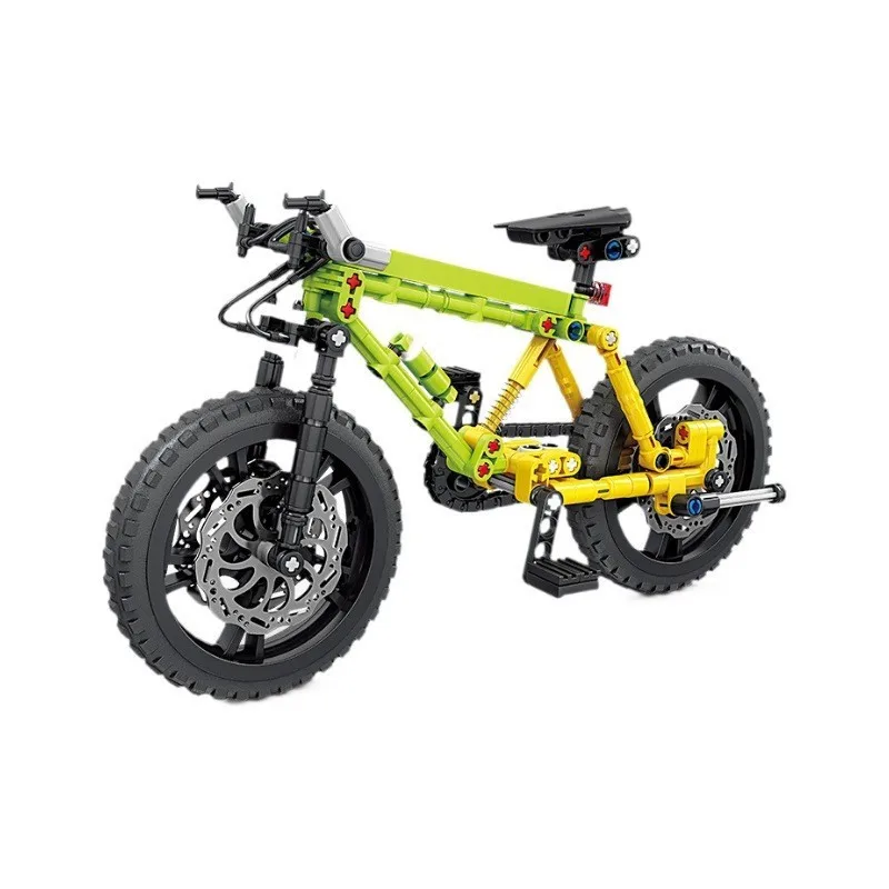 Décennie s de construction de vélo de montagne pour enfants, décoration de modèle de vélo, simulation de voiture, jouets assemblés, 2 styles