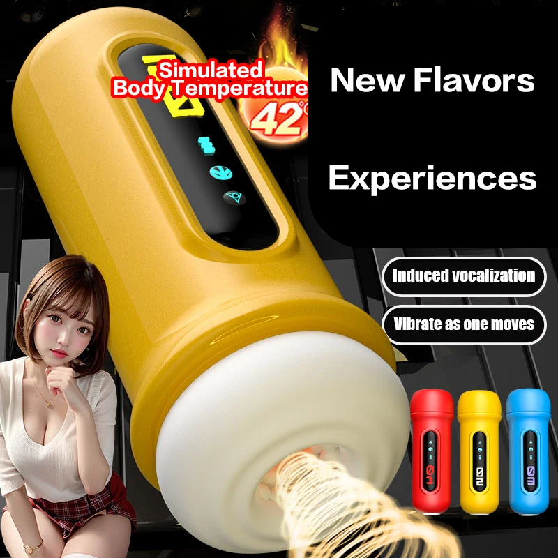 Jiu'Ai Masturbation Cup - Like Cup for Men with Sucking and Gripping Functions, Autoic Electric Masturbation Device, Adult Sex