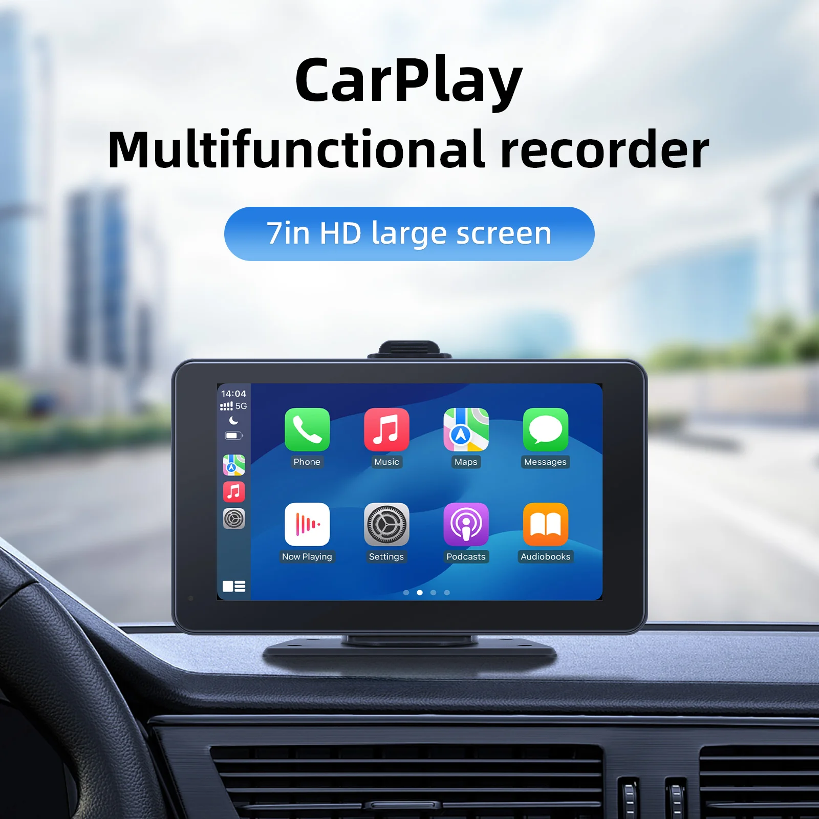 

7 Inch Smart Screen Player Car Radio Multimedia Player Touch Screen Voice Control with Music Playback Multilingual Function