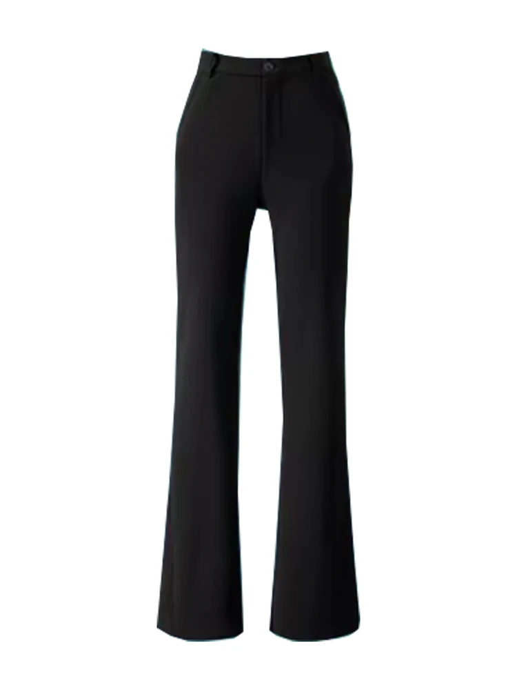 

Mole High Waist Flared Pants Elastic Casual Slimming Long Trousers for plus Size Women Spring 2026 Collection Polyester Spandex