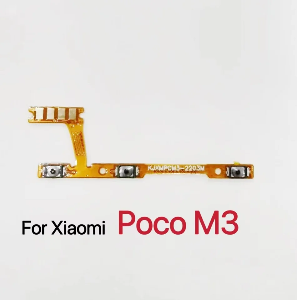 

Power On Off Switch Volume Key Button Flex Cable For Xiaomi Poco M3 Replacement Parts
