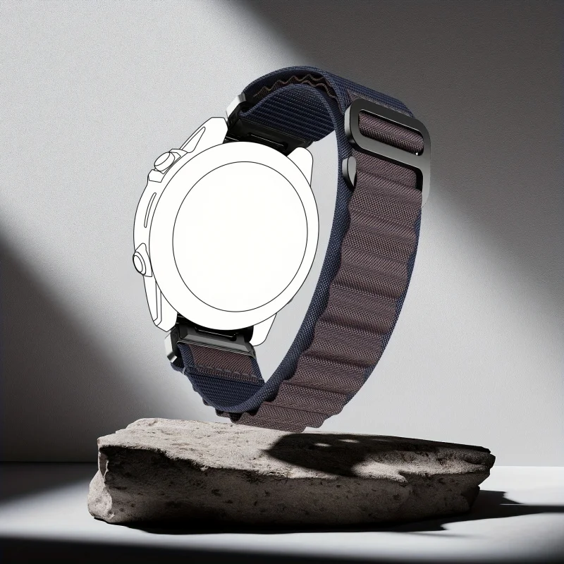 

Quick Release Nylon Alpine Sports Loop for Garmin Fenix 7/7X/6/6X/5/5X For Forerunner 965/955/935/745 20/22/26mm Iron Buckle