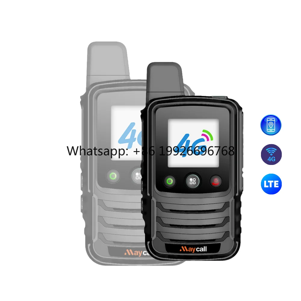 Free Platform IP54 Waterproof GPS UHF Mini LTE Network POC for Android 4G/5G Dual Sim Card Zello Walkie Talkie Global
