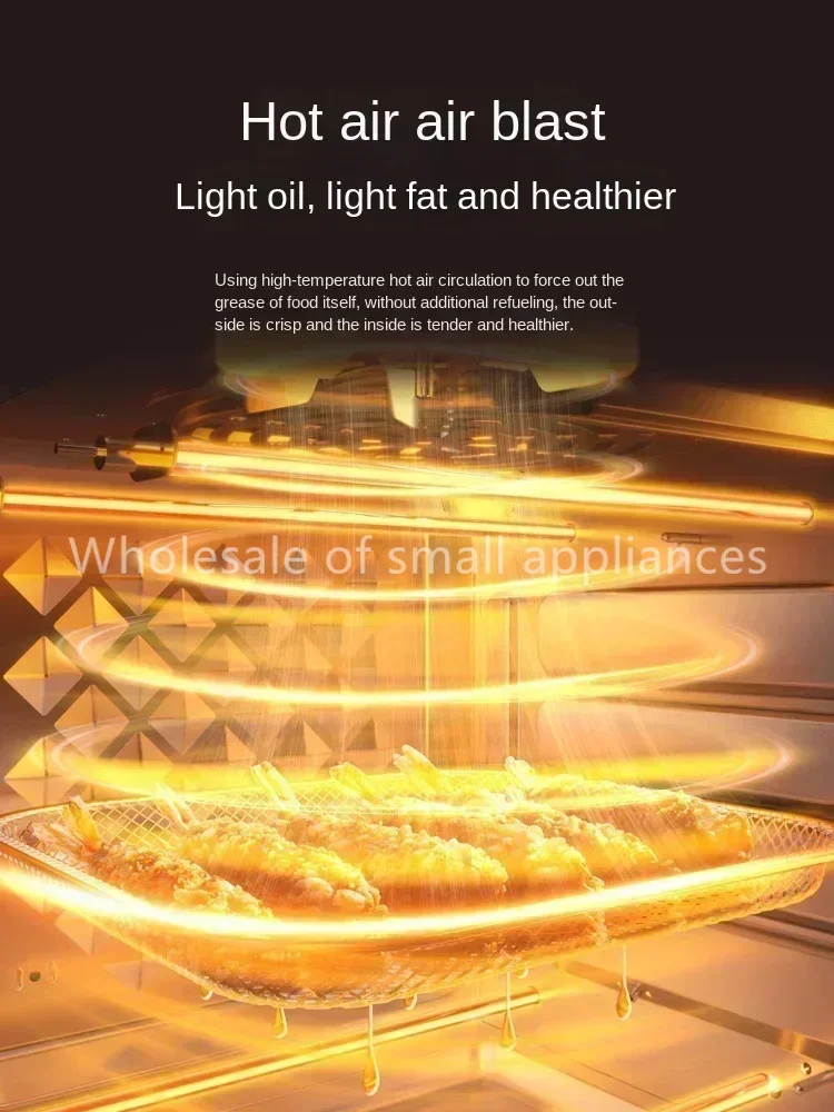 Air Frying Electric Oven Large Capacity Household Small Multi-functional Cake Bread Baking Machine Household Oven