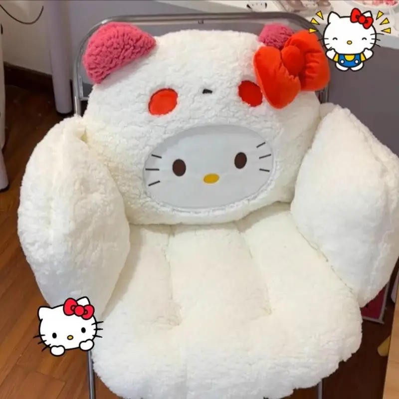 Sanrios Plush Pouf Lazy Sofa Hello Kittys Unisex Cushion Cartoon Dormitory Chair Cushion Home Anime Bedroom Cushion Kawaii Cute