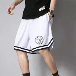 Pantalones cortos deportivos de verano para hombre, ropa de gimnasio transpirable, pantalones de baloncesto estampados a la moda, ropa deportiva para voleibol