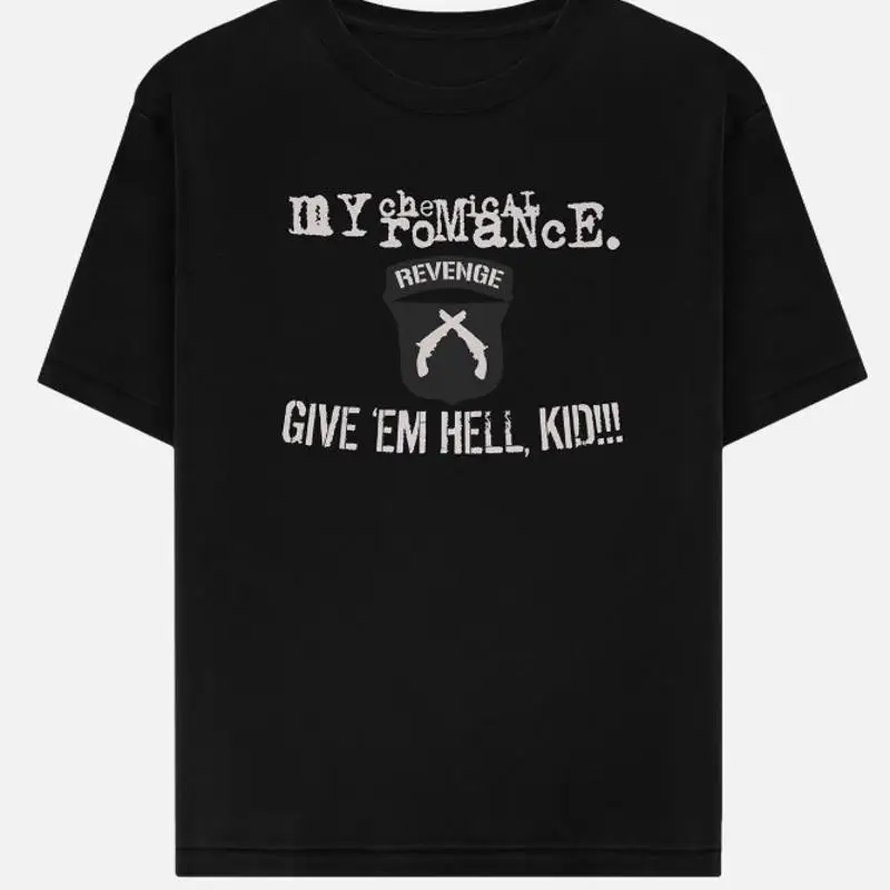 تي شيرت MCR Give Em Hell My Chemical Romance 2025 مقاس كبير #1