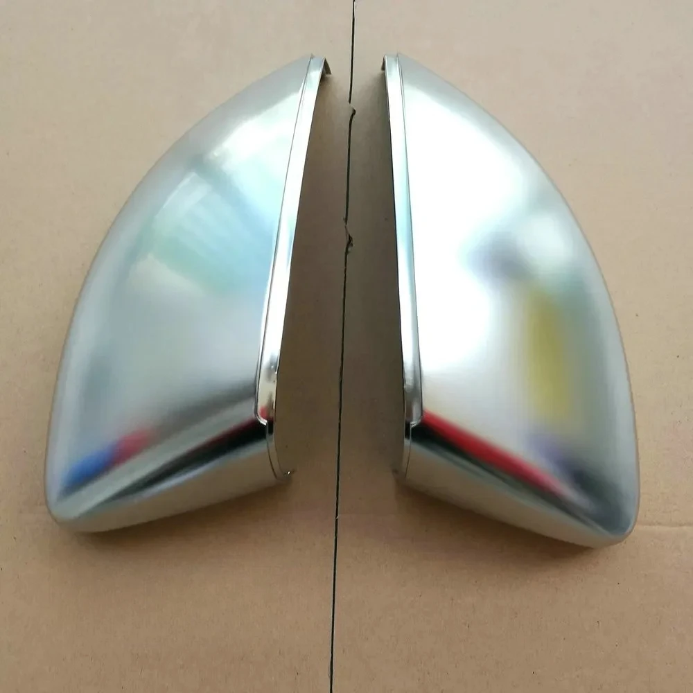1Pair for Audi A3 8V S3 Side Wing Mirror Covers Caps Silver Matt chrome Brushed Aluminum 2013 2017 2018 2019 2020 Replace