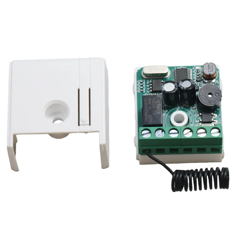 Interruptor de Control remoto de larga distancia, 100M, 433MHz, 1 canal, Mini receptor de relé inalámbrico, 9-24V ac/dc