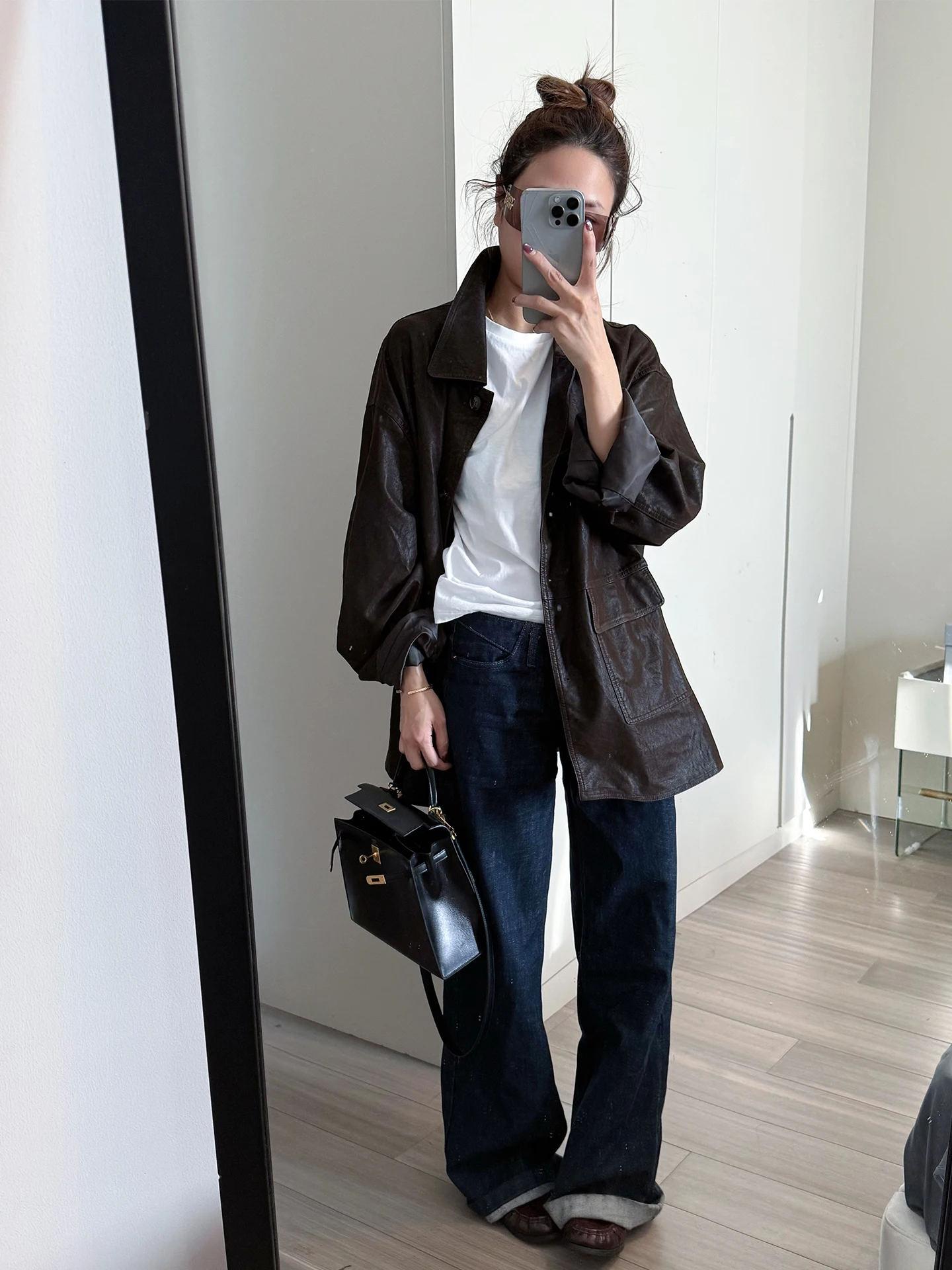 Jaqueta Feminina Solta de Couro PU Fosco com Lapela, Estilo Retrô Coreano, Coleção Início da Primavera 992, Toque de Qualidade