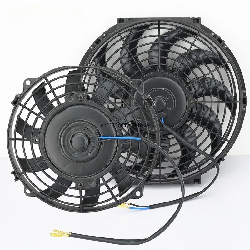 Radiator Fan Universal 12V 80W120W Automotive Oil Cooling Intercooling Electric Push-Pull Kit Cooling System