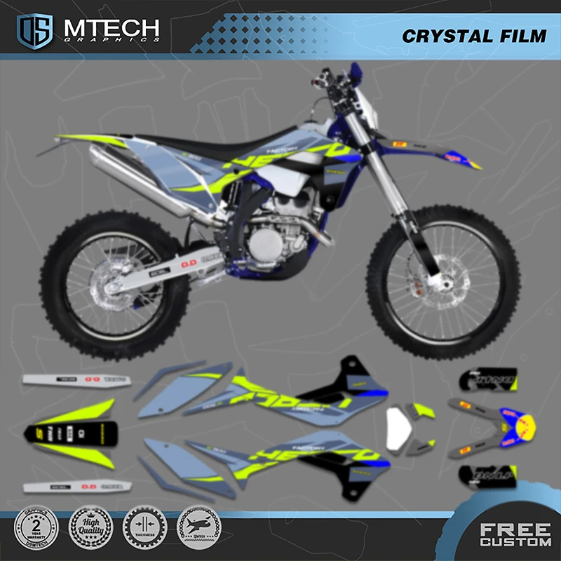 DSMTECH  Custom Team Graphics Decals Stickers Kit For SHERCO Sticker 2017 2018 2019 2020 2021 2022 SE SEF 010