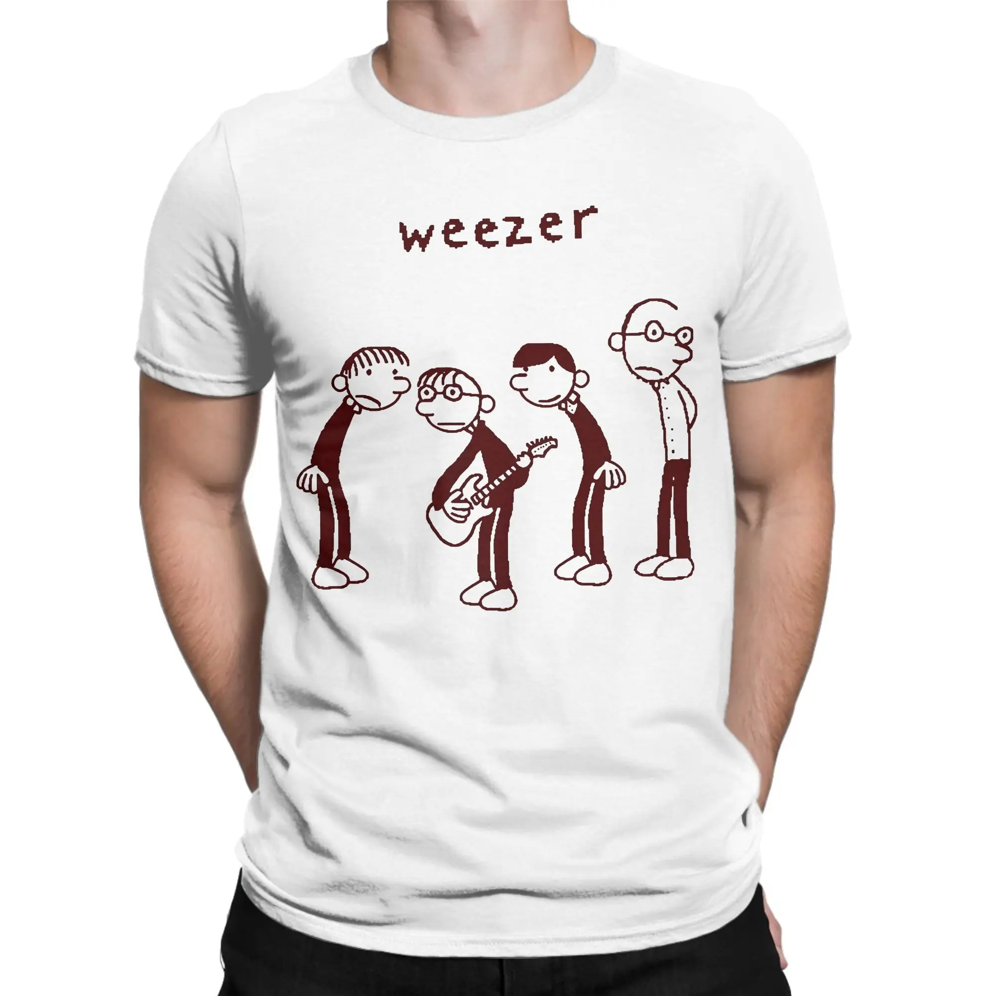 Weezer 1994 álbum banda camiseta para homens mulheres presente camisetas roupas de algodão