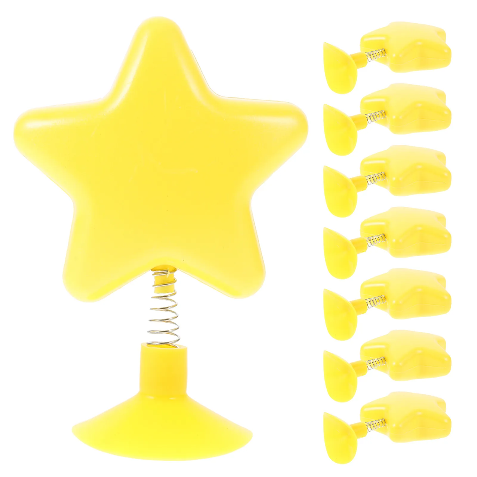 

8Pcs Decoration Cute Yellow Star Wobble Spring Mount Accessory for Motorcycle Bike Snowboard Decor Funny Charm