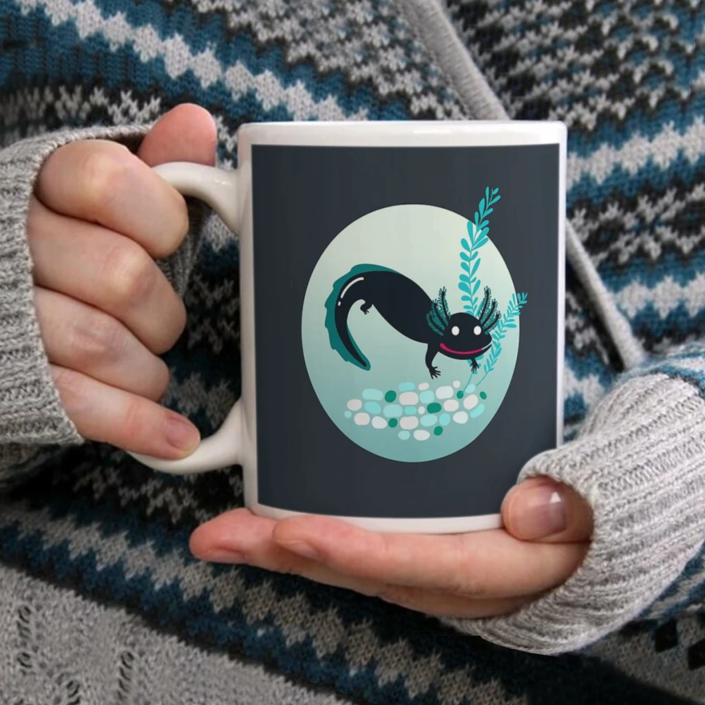 

A lotl axolotlCoffee Mug Tea Cup 11oz Coffee Cup Funny Birthday Ceramic Mug Personalized Cup
