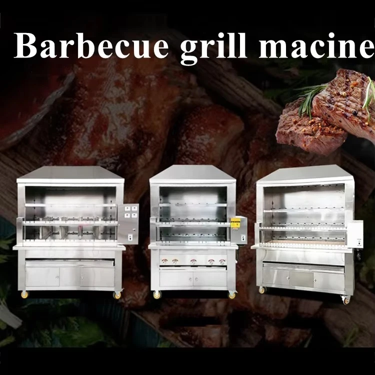 Modern Garden Portable Stainless Steel Barbecue Grill Professional Pizza Oven Gas Steak Machine Barbecue BBQ Gas Grill
