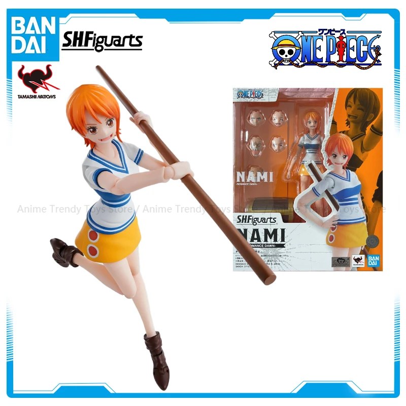 

В наличии Bandai SHF ONE PIECE NAMI Romance Dawn экшн-фигурка Готовая модель Аниме Экшн-игрушка Подарки WY