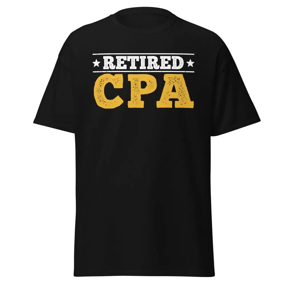 Retired CPA Accountant Retirement Men's Cotton T-Shirt