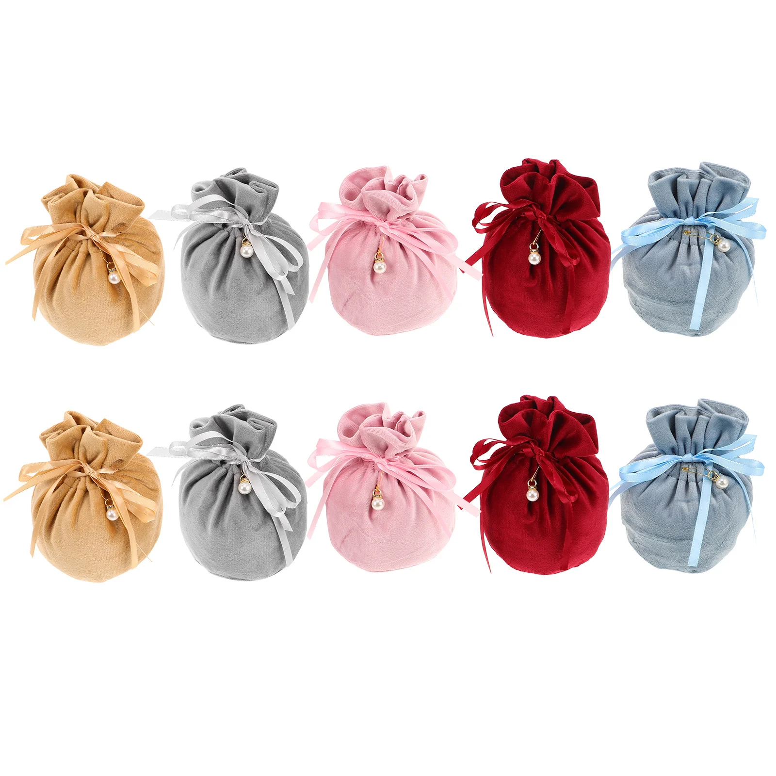 

10Pcs Small Drawstring Cloth Bags Elegant Jewelry Pouches for Keepsakes Coins Beads Secure Closure Gift Wrapping Baby Shower