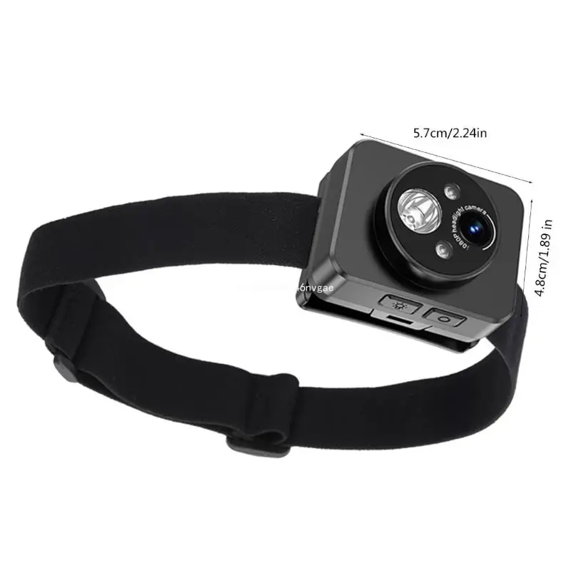 Head Mounted Camera Sports Recorder With 120° Wide Angle and Night Visions For Motorcycling and Aerial Shots