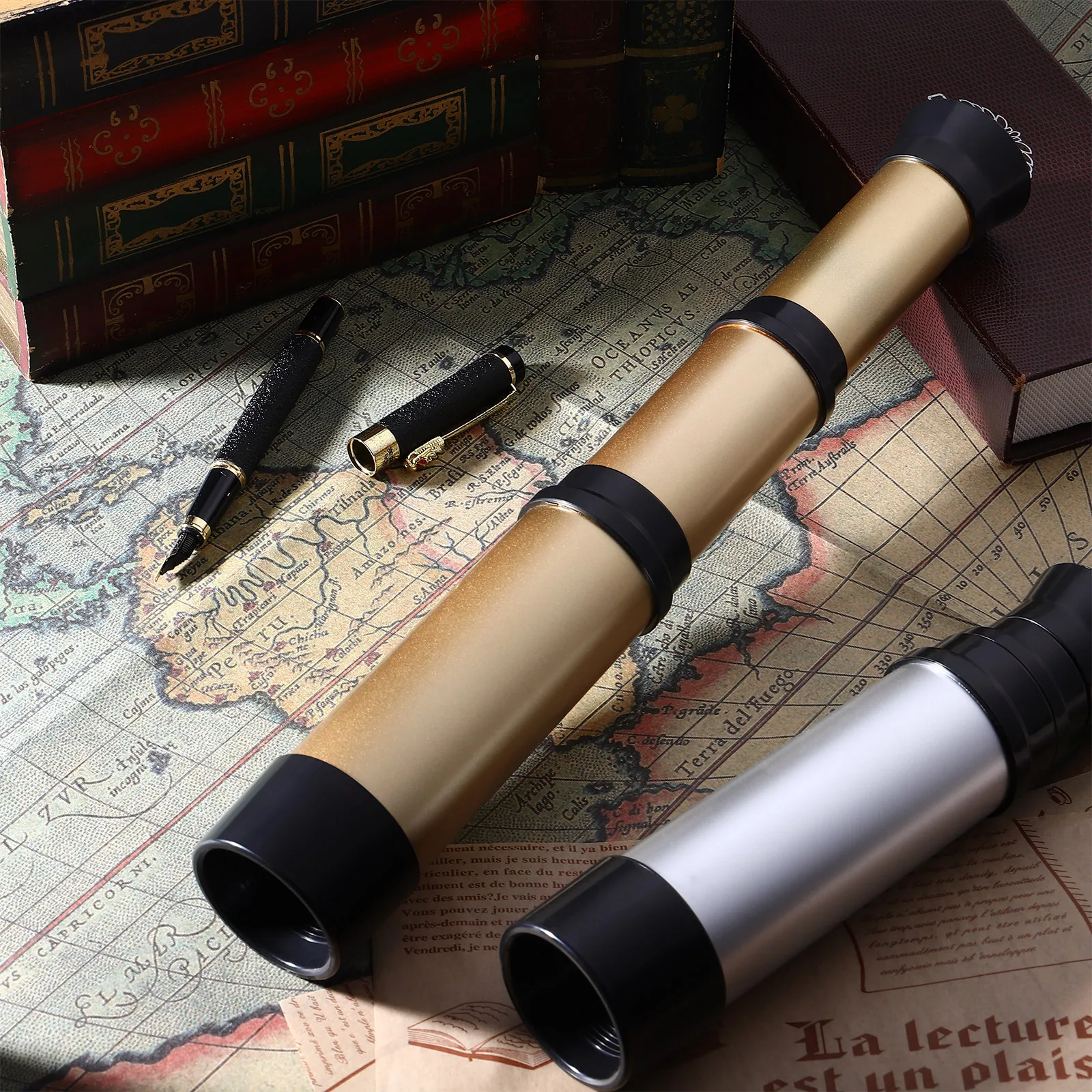 

2 Pcs Pirate Telescope Monocular Telescopes for Kids Gifts Physics Toys High Quality Scientific Party Favors Abs Handheld NEW