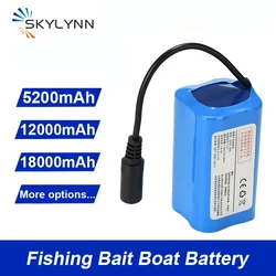 7.4V 18000mAh Rechargeable Lithium Battery Spare Parts Used For Remote Control GPS Fishing Bait Boat Fishing Tools D16 D19 D20