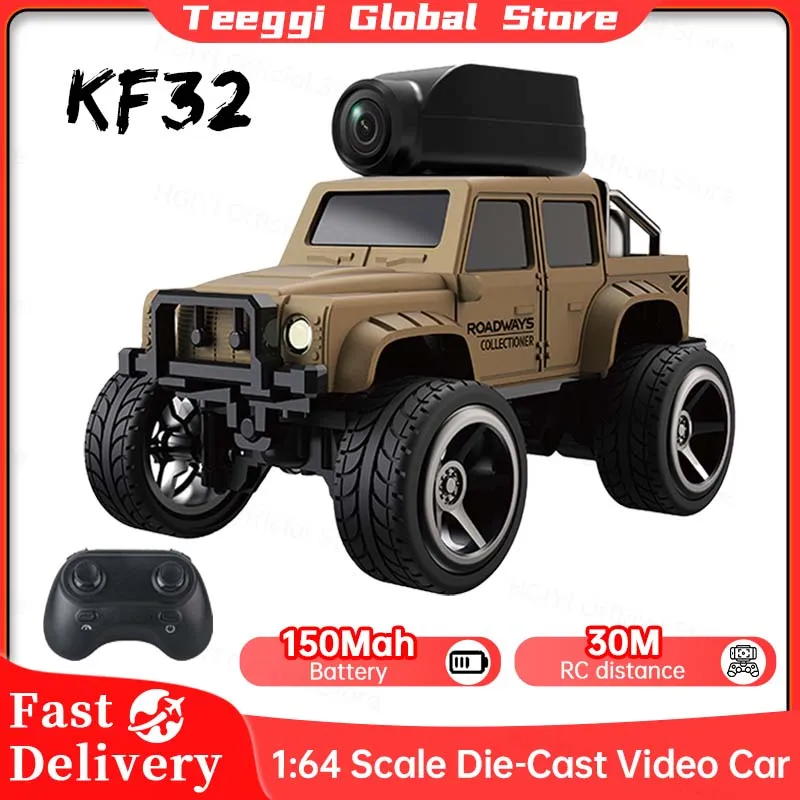 

1:64 Радиоуправляемый автомобиль с камерой, машина с дистанционным управлением, внедорожник, 2,4G, радиоуправление, альпинистские машинки для детей, игрушки, подарки на Хэллоуин