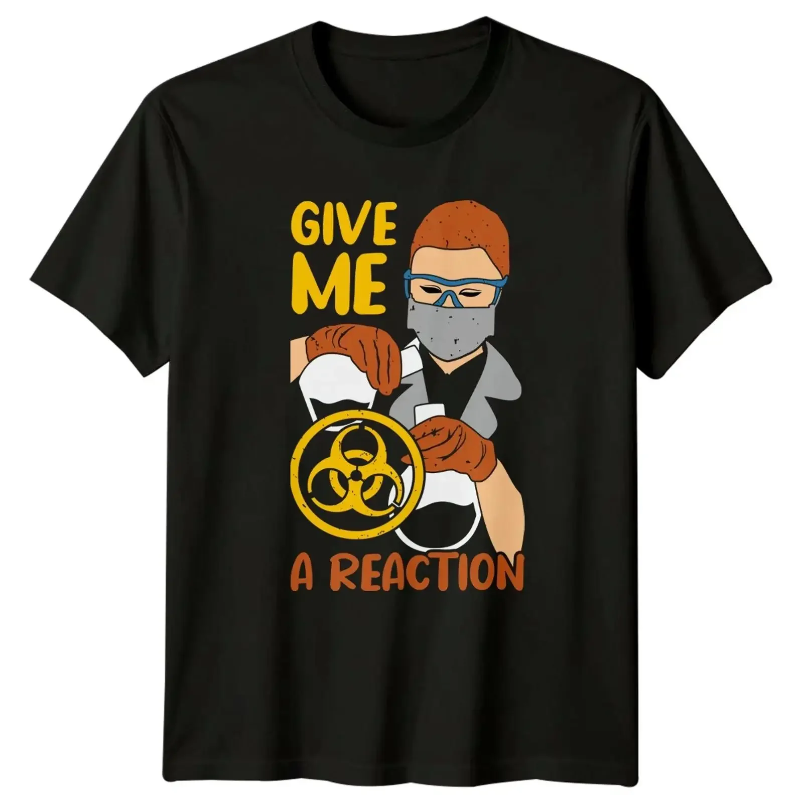 Give Me A Reaction T Shirt Chemie Wissenschaft Geburtstag Geschenk für Sie und Ihn vintage Washed designer clothes Casual