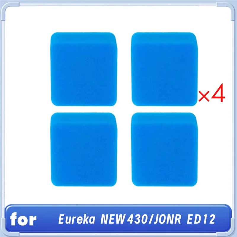 A02V-For Eureka NEW430/JONR ED12 مجموعة أسطوانة فرشاة إسفنجية مفرغة وظائف هادئة وتقليل الغبار