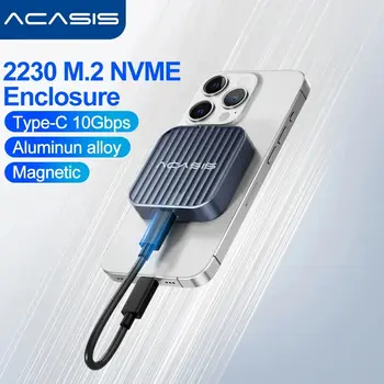 Acasis Magnetic 2230 M.2 NVMe SSD 硬碟盒 10Gbps M.2 轉 NVMe PCI-E M2 NVMe SSD 外接硬碟盒,適用於筆記型電腦、iPhone 15 Pro 和 iPad 8 最佳銷售 iPad Pro M2 - №1