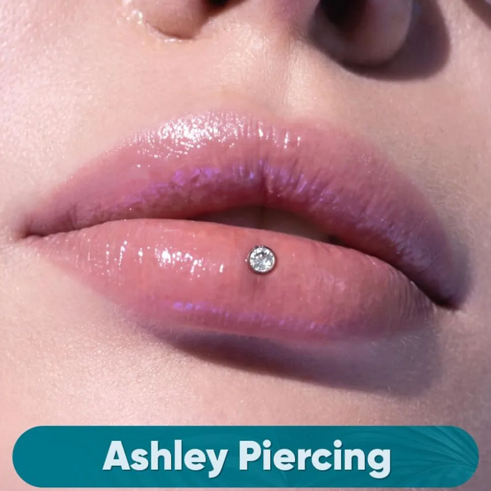 Acrylic Lip Piercing Jewelry 16g Clear Post Studs with Push-In CZ Crystals for Cartilage Piercings Tragus Conch And Helix