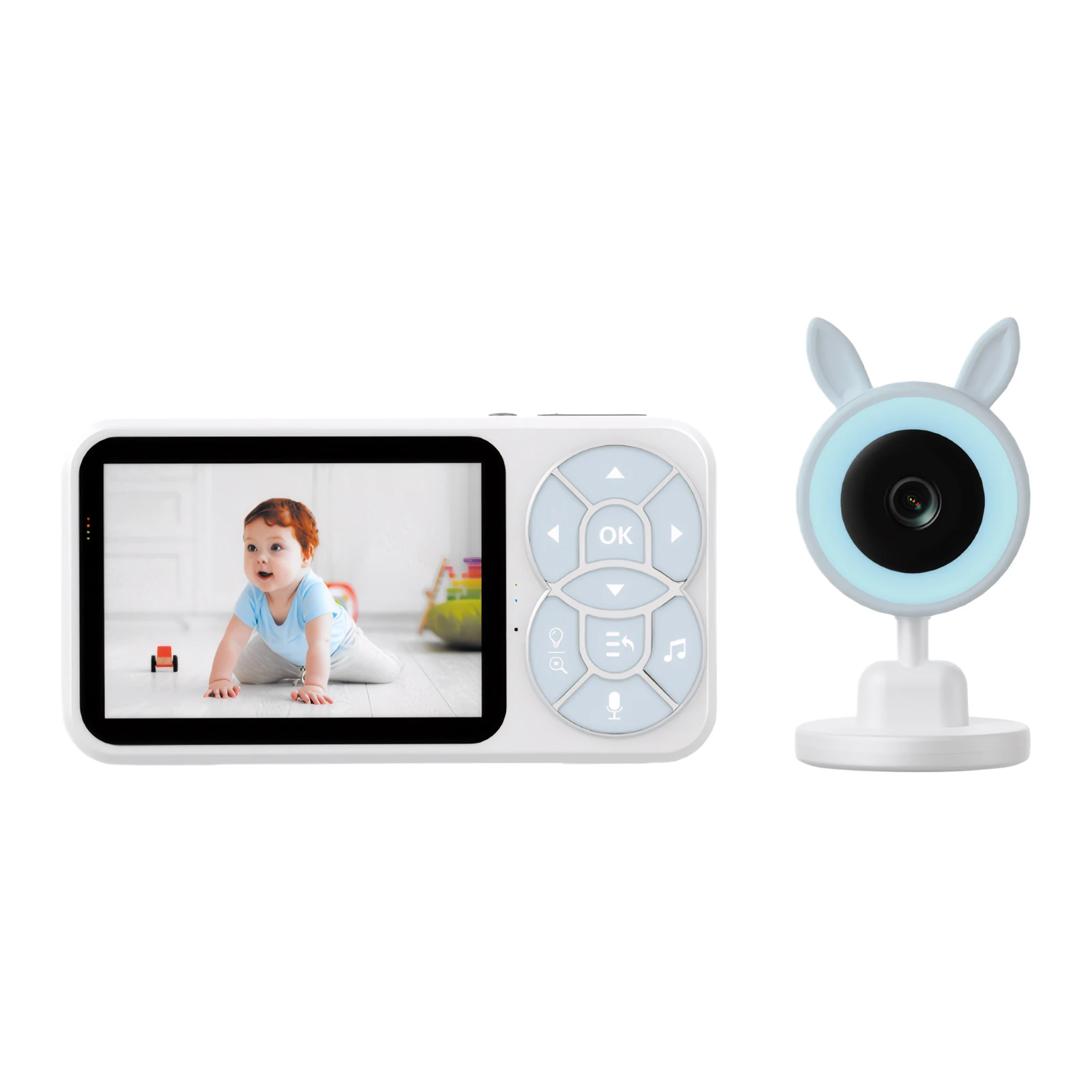 Built-in Lithium Battery Baby Monitors With Music Player Feature Baby Monitors With Camera Video