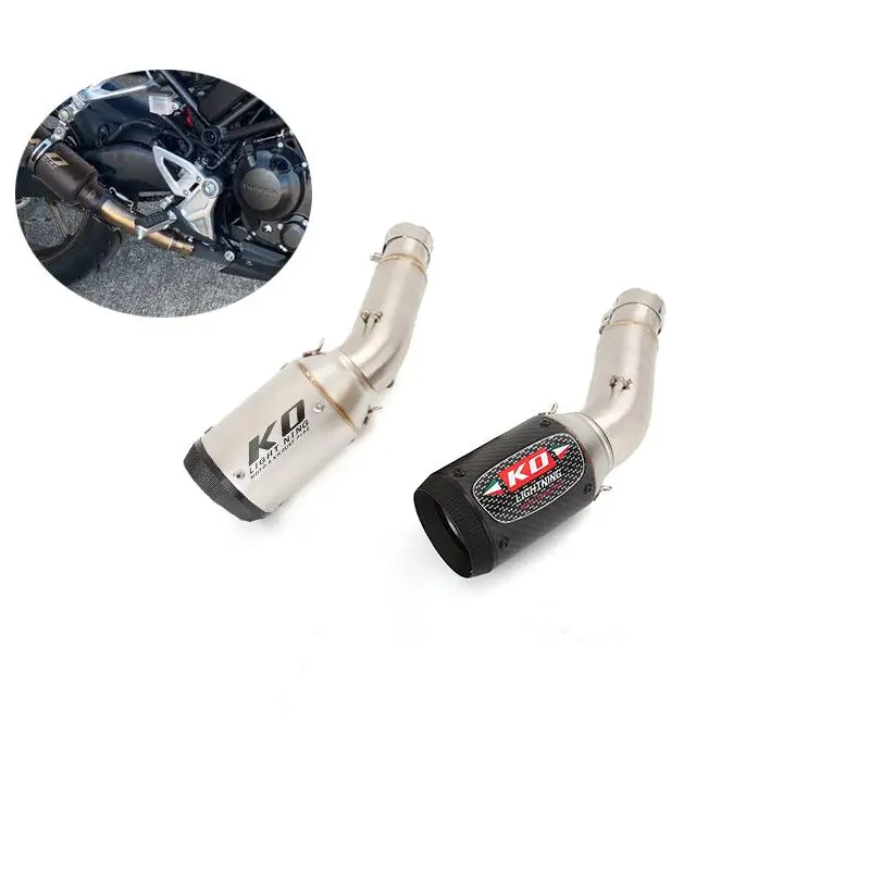 

For Honda CBR300R CB300F 2020-2025 CB300R CB250R 2018-2025 Exhaust System 51mm Muffler Mid Link Pipe Stainless Steel Escape