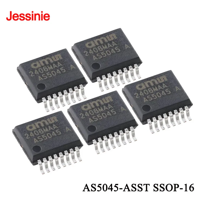 5Pcs/1pc AS5045-ASST AS5045 SSOP-16 Magnetic Rotary Position Sensor Magnetic Encoder IC