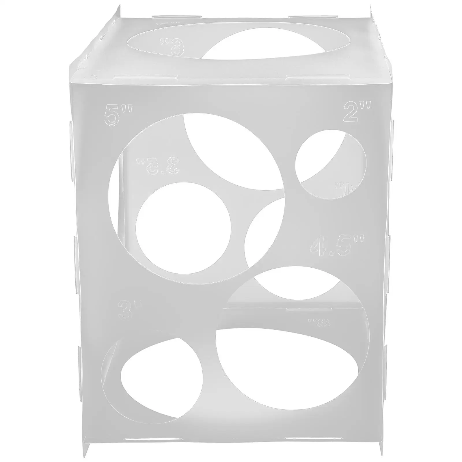 

1 Balloon Sizer Folding Measuring Tool Portable Sphere Ruler Household Measurement Box For Wedding Celebration Decoration Diy