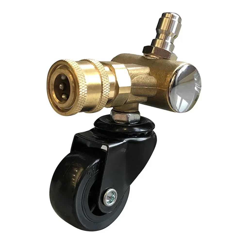 

Swivel Wheel Adapter High Pressure Cleaner Adapter Efficient Car Cleaning Accessory Equipment 4000 PSI Capacity