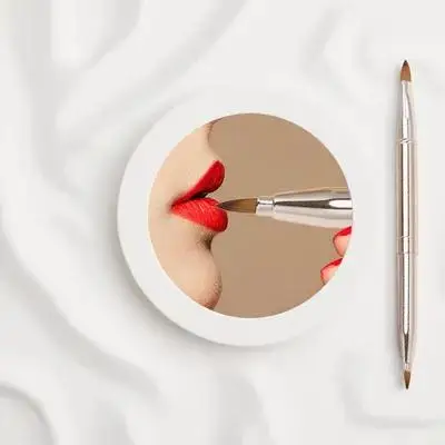 1 Uds. Pincel de labios retráctil aplicador de lápiz labial herramienta esencial para una aplicación uniforme del Color de los labios y uso de maquillaje líquido