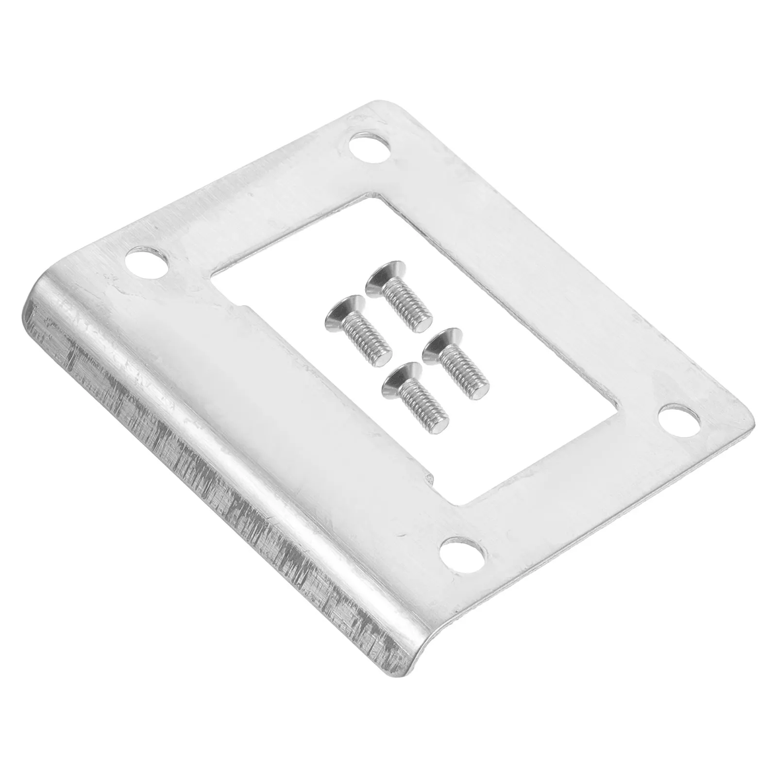 

Door Frame Gusset Guide Piece Lock 55mm Stainless Steel Deadbolt Cover Plate Extended Strike Plate Door Reinforcement Kit Easy