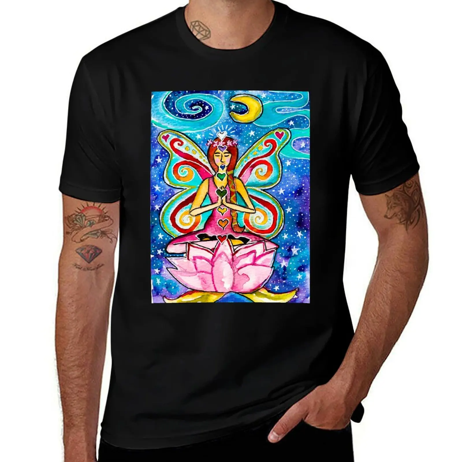 Chakra Fairy T-Shirt graphic shirts anime stuff sublime Aesthetic clothing t shirt men