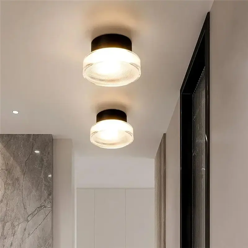 DT17 LED Wall Sconce Light Striped Smoke Gray Aluminum Acrylic Modern Wall Lamp for Living Room Bedroom Hallway Decoration 220V