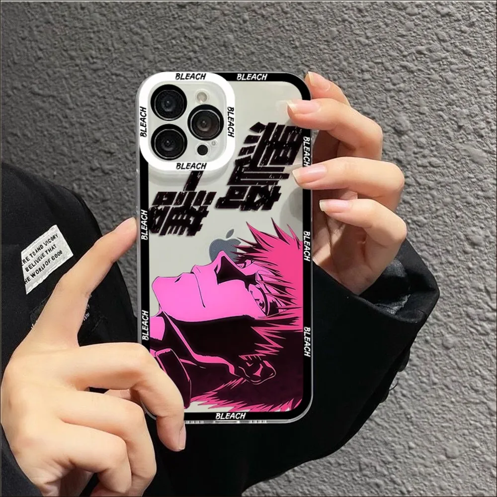 Anime Bleach Kurosaki Ichigo Phone Case For Redmi 7 8 9 A For Redmi Note 5 7 8 9 10 11 Pro Max 4G 5G Funfas