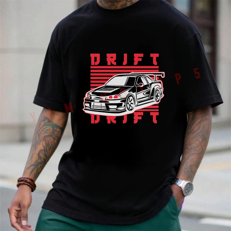 

Car Creative Graphic Motorcycle T-Shirt Motorrad Fans New Fashion Summer Cotton Men Short Sleeve O-Neck Tee